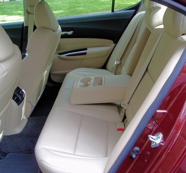2015 Acura TLX rear seat