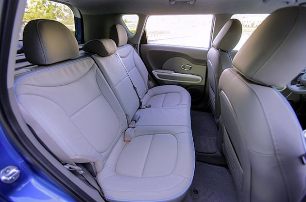 2015 Kia Soul EV rear seat