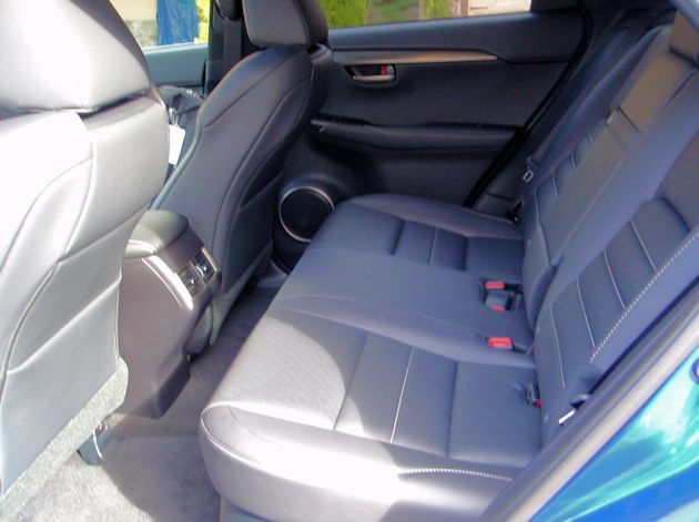 2015 Lexus NX 200T rear seat