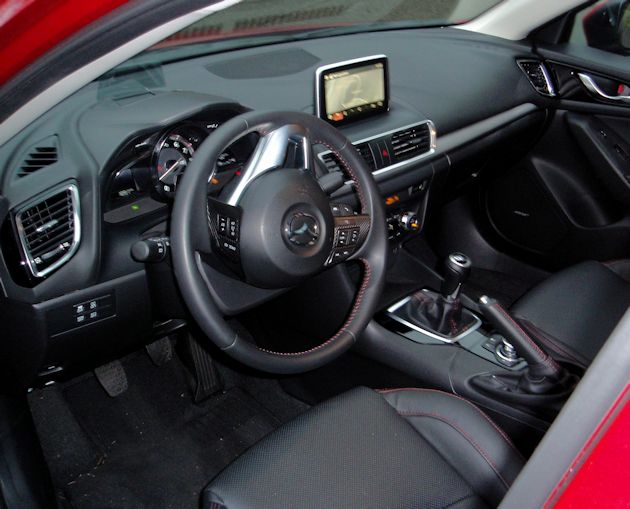 2015 Mazda3 GT interior
