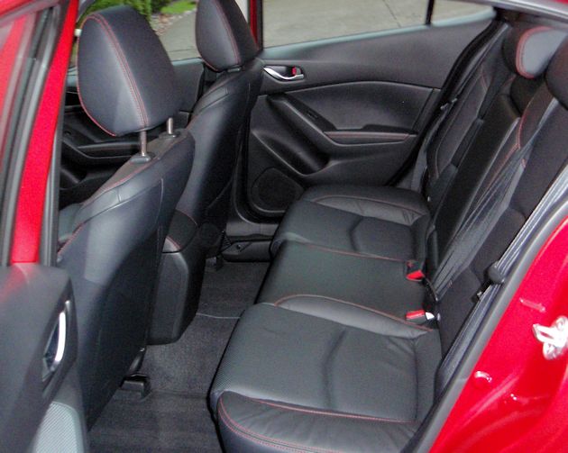 2015 Mazda3 rear seat