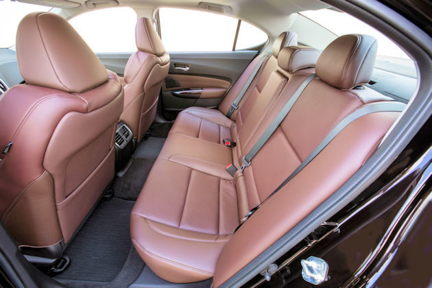 2016 Acura TLX rear seat