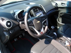 2013 Chevy Sonic RS interior