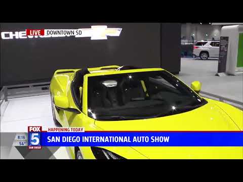 Nik Miles Corvette C8 San Diego International Auto Show KSWB Fox 5