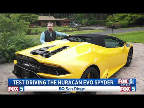 Nik Miles Huracan EVO Spyder KSWB Fox 5