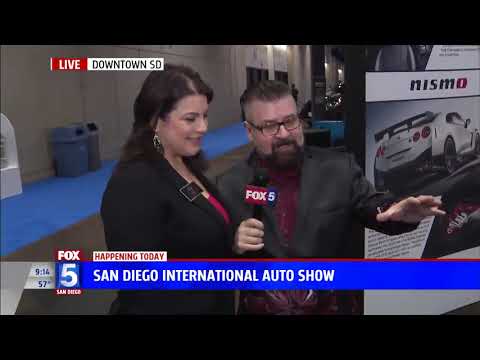 Nik Miles Nissan GTR San Diego International Auto Show KSWB Fox 5