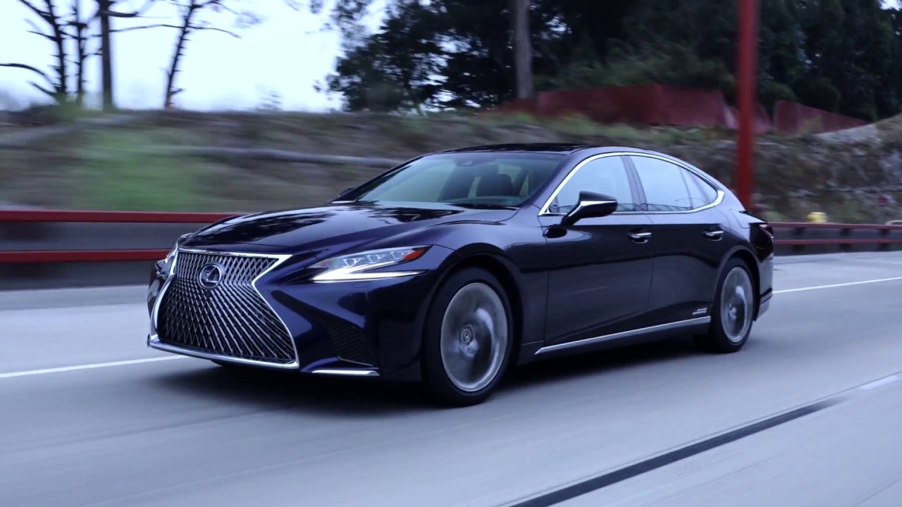 The New Lexus LS. We tried to run over our producer